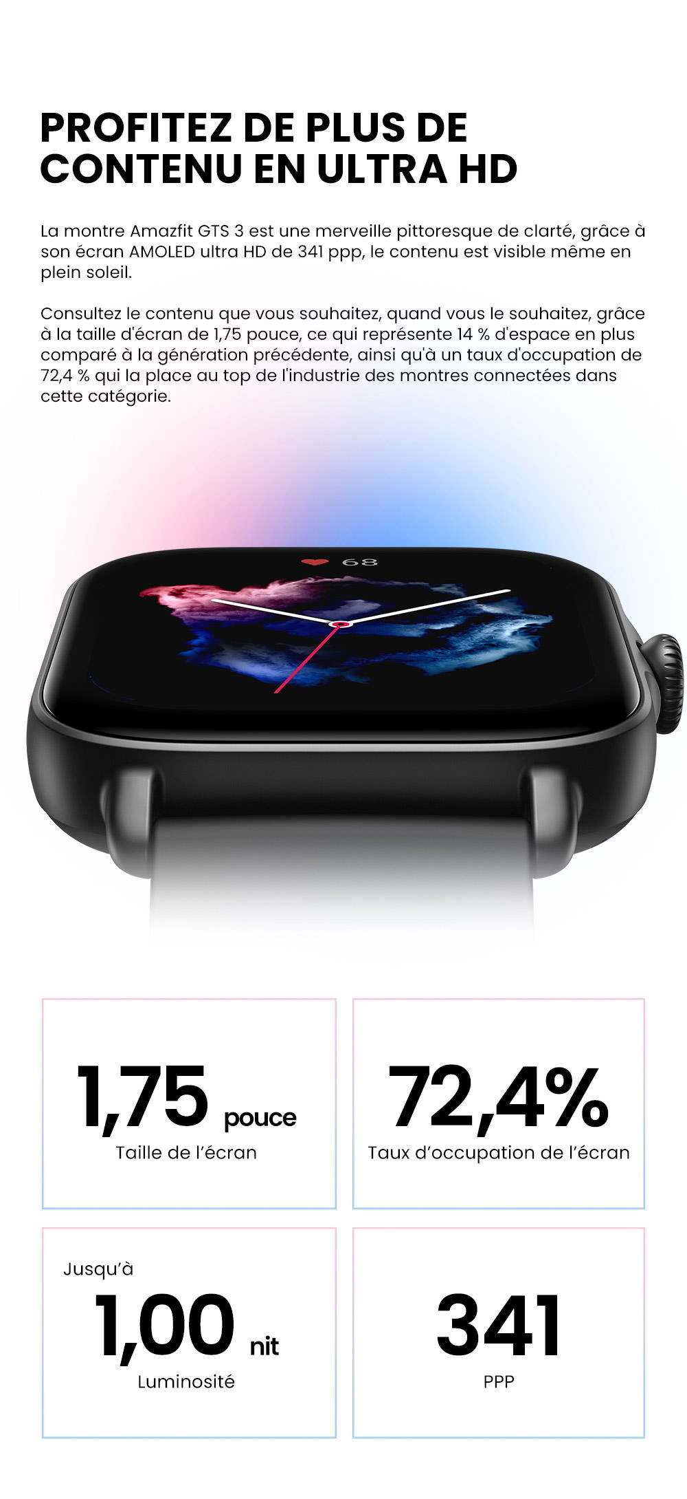 Amazfit gts français 2025